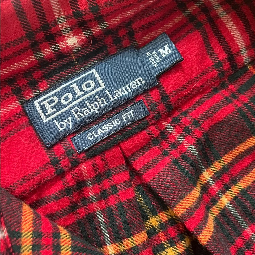 POLO Ralph Lauren Plaid Flannel Button Down size medium